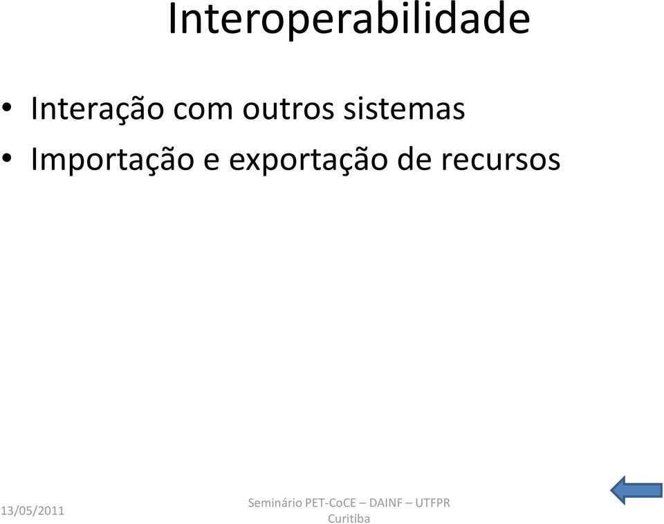 sistemas Importação