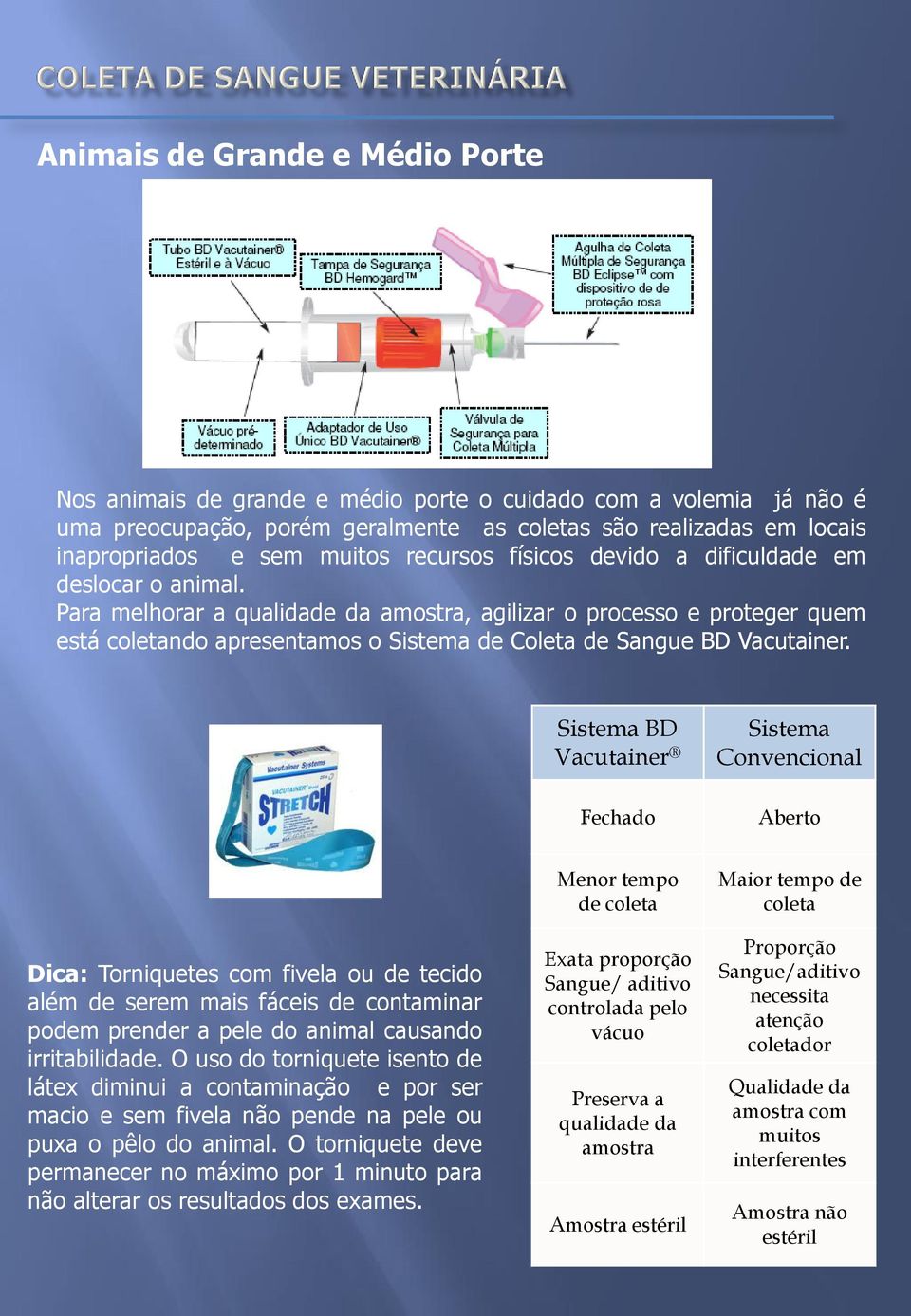 Para melhorar a qualidade da amostra, agilizar o processo e proteger quem está coletando apresentamos o Sistema de Coleta de Sangue BD Vacutainer.