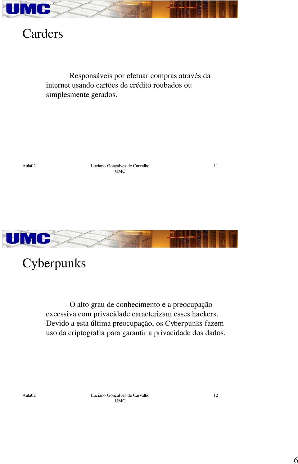 11 Cyberpunks O alto grau de conhecimento e a preocupação excessiva com privacidade