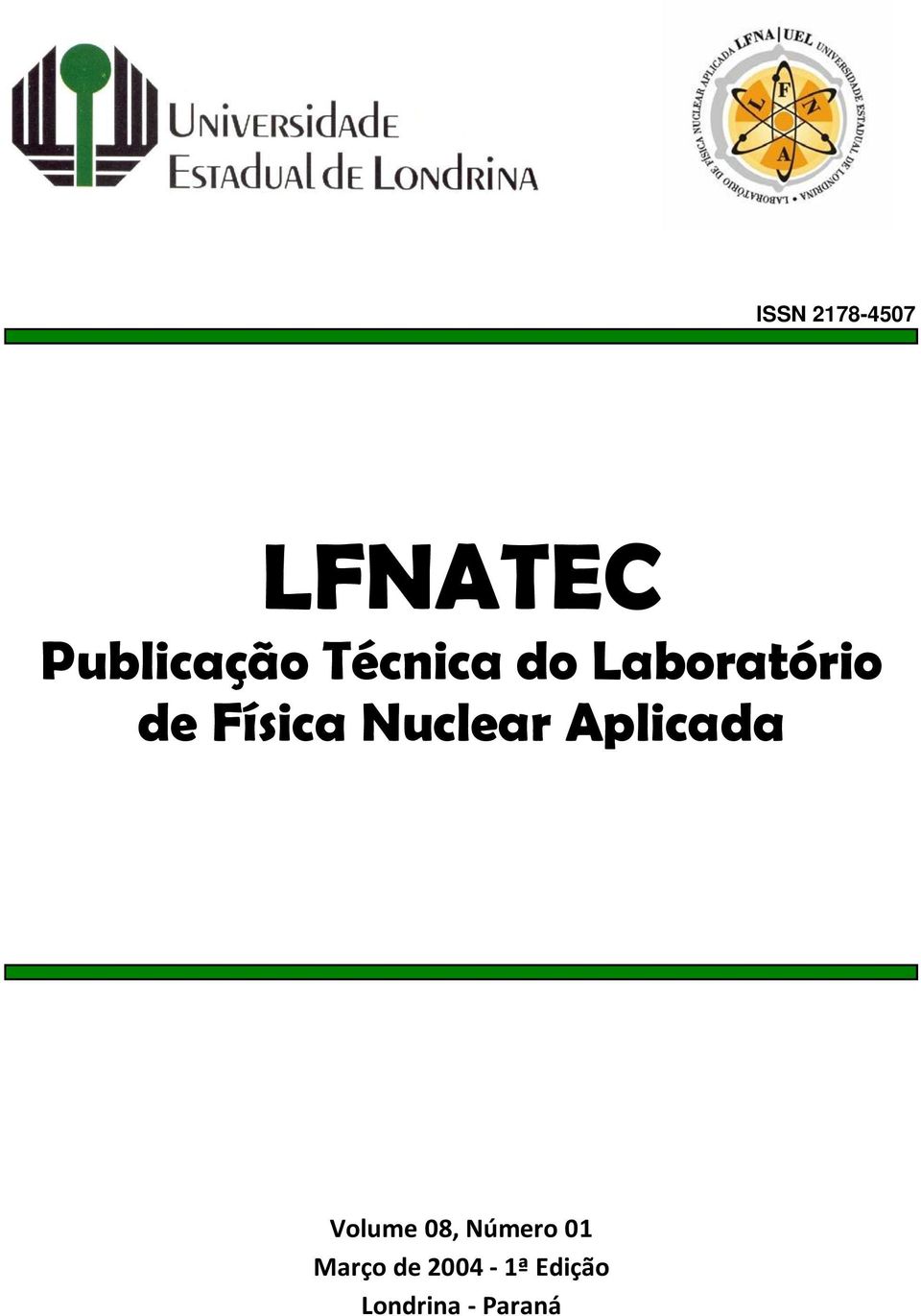 Nuclear Aplicada Volume 8, Número 1