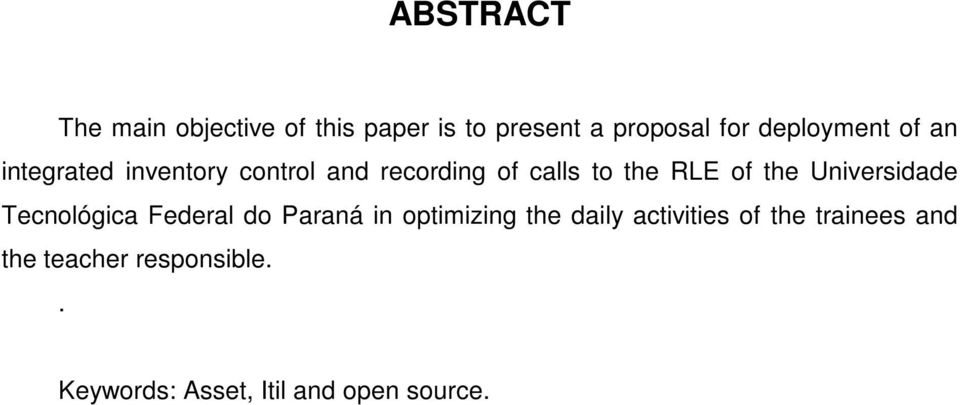 of the Universidade Tecnológica Federal do Paraná in optimizing the daily