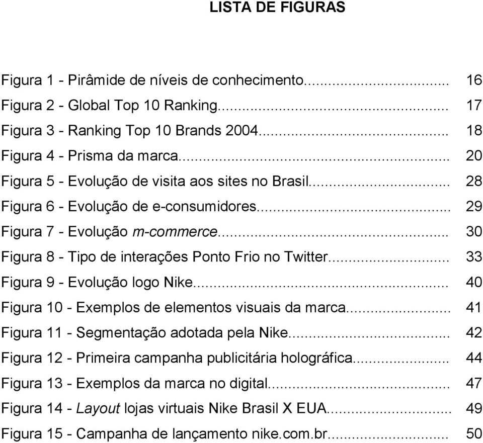 .. 30 Figura 8 - Tipo de interações Ponto Frio no Twitter... 33 Figura 9 - Evolução logo Nike... 40 Figura 10 - Exemplos de elementos visuais da marca.