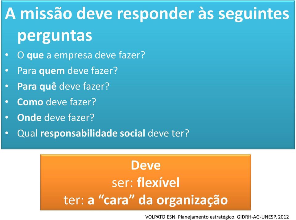 Para quê deve fazer? Como deve fazer? Onde deve fazer?