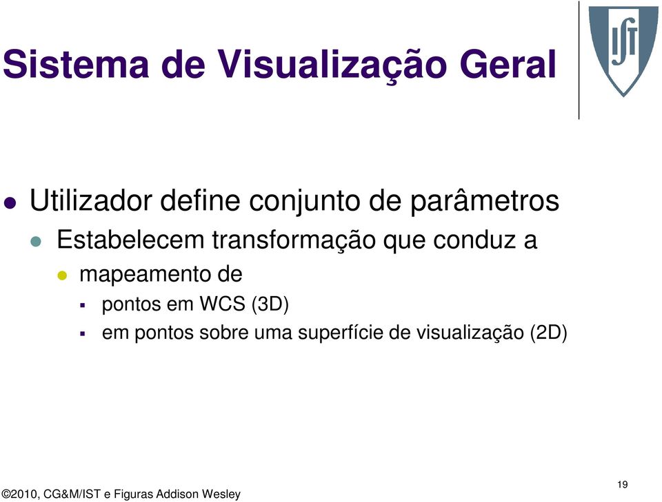 que conduz a mapeamento de pontos em WCS (3D) em