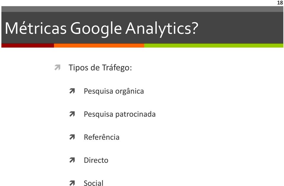 Tipos de Tráfego: Pesquisa