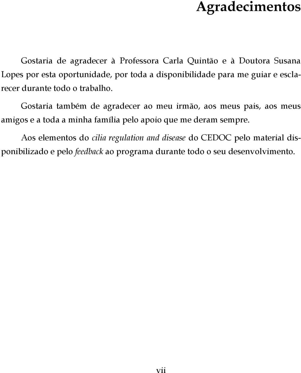 Gostaria também de agradecer ao meu irmão, aos meus pais, aos meus amigos e a toda a minha família pelo apoio que me