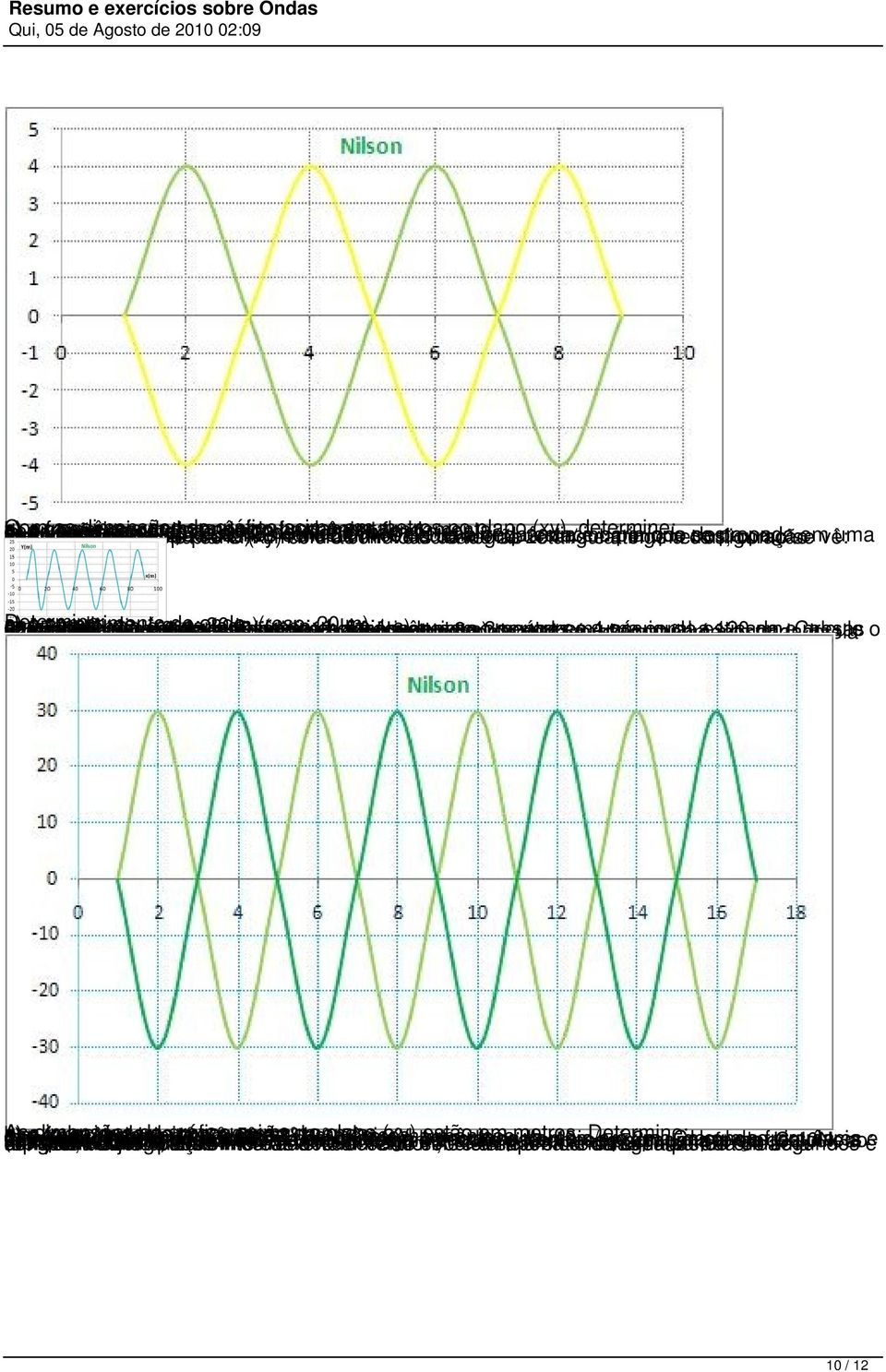 mididas harmônicos; metros fundamenta; Calcule velocidade de uma no a região plano frequência onda de 20 retangular (xy), estacionária m/s determine: e e o atinge período em que metros, a