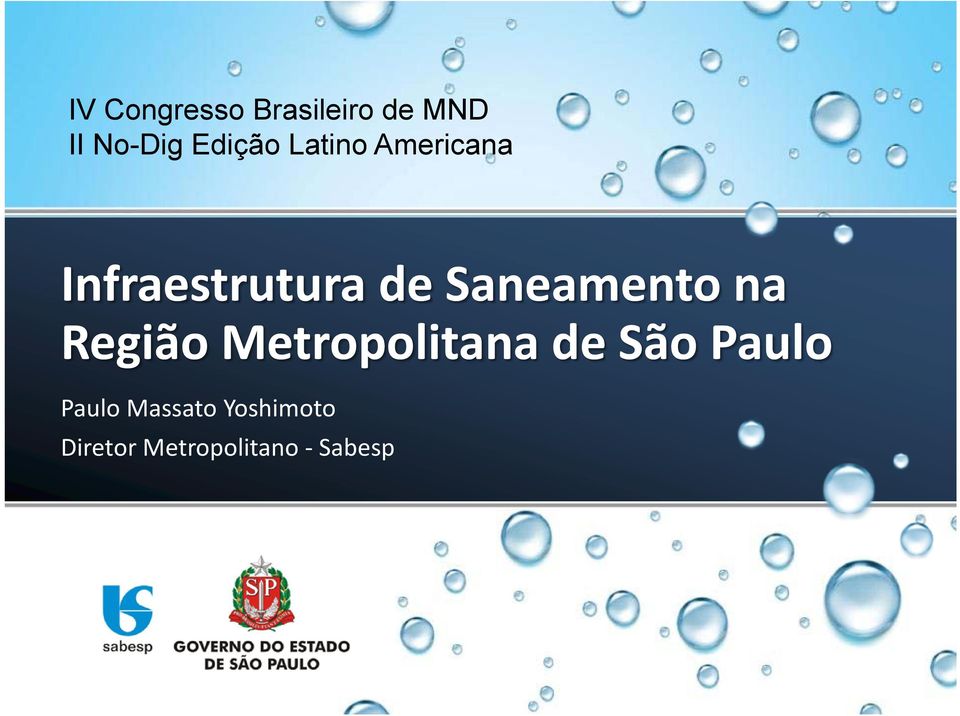 Saneamento na Região Metropolitana de São