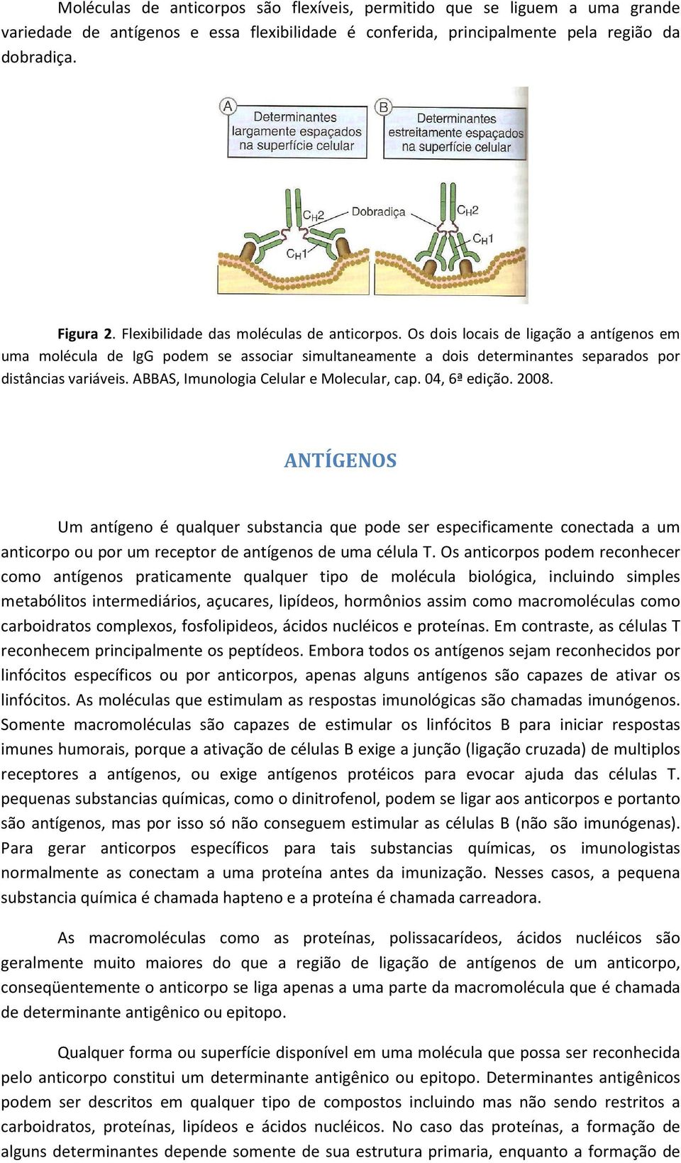 ABBAS, Imunologia Celular e Molecular, cap. 04, 6ª edição. 2008.