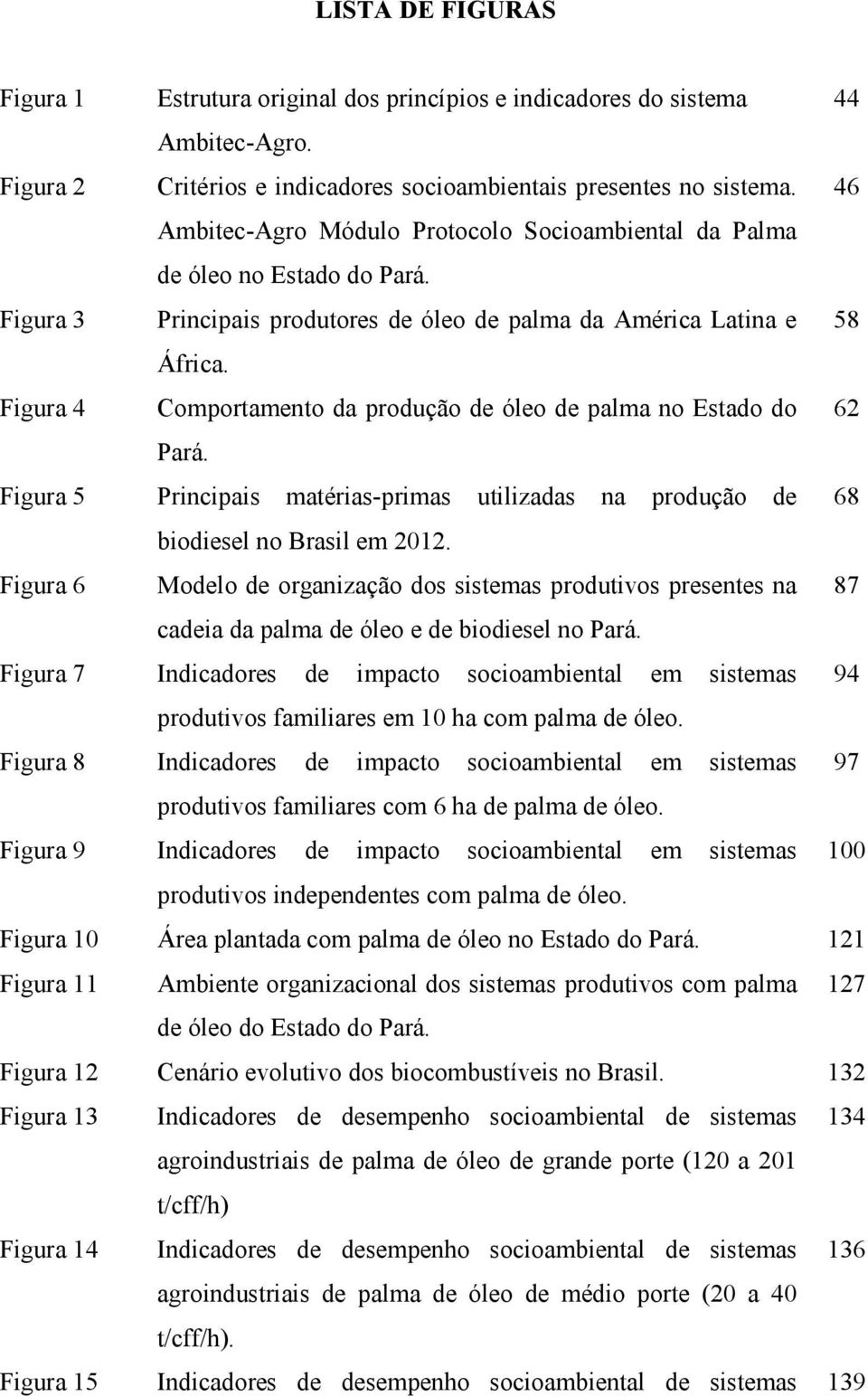 Figura 4 Comportamento da produção de óleo de palma no Estado do 62 Pará. Figura 5 Principais matérias-primas utilizadas na produção de 68 biodiesel no Brasil em 2012.