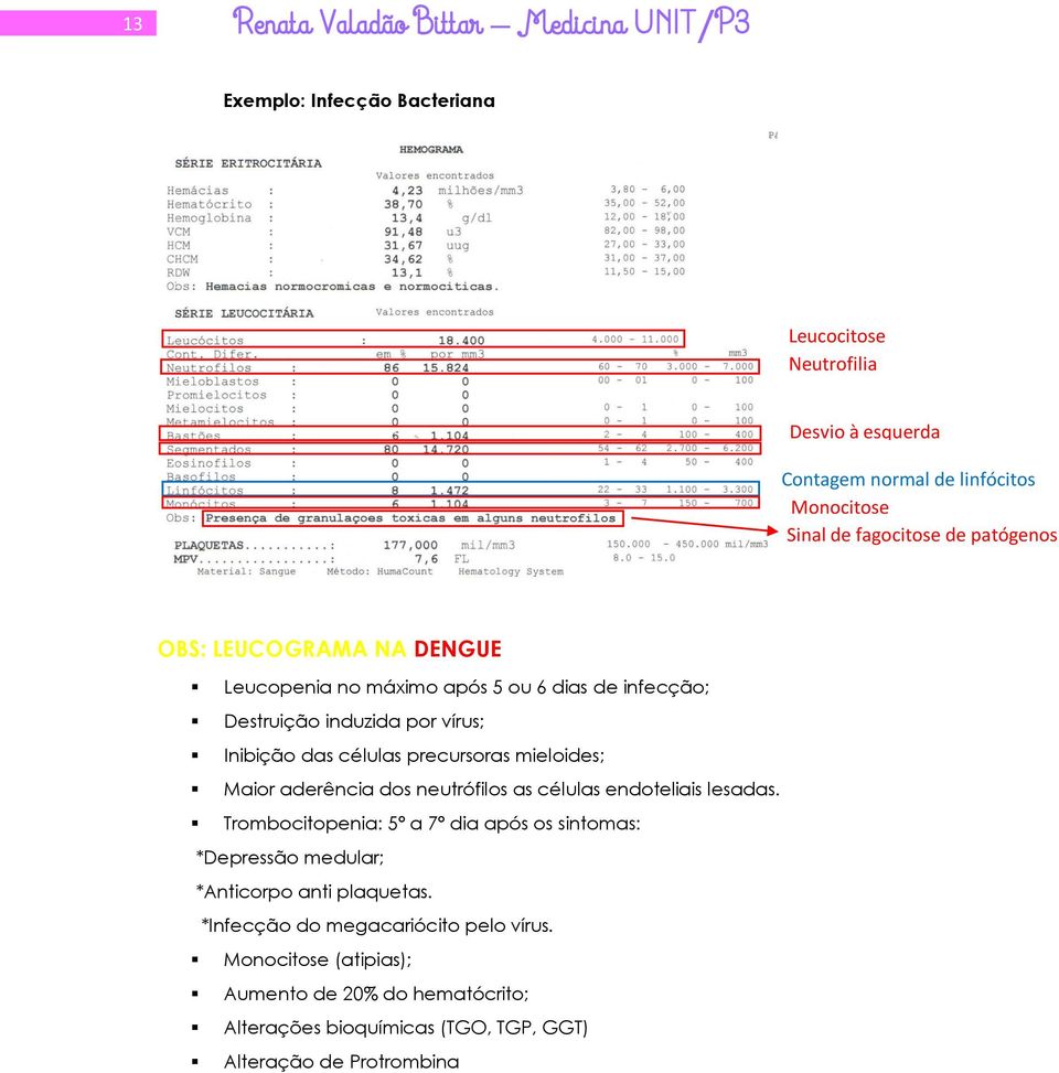 precursoras mieloides; Maior aderência dos neutrófilos as células endoteliais lesadas.