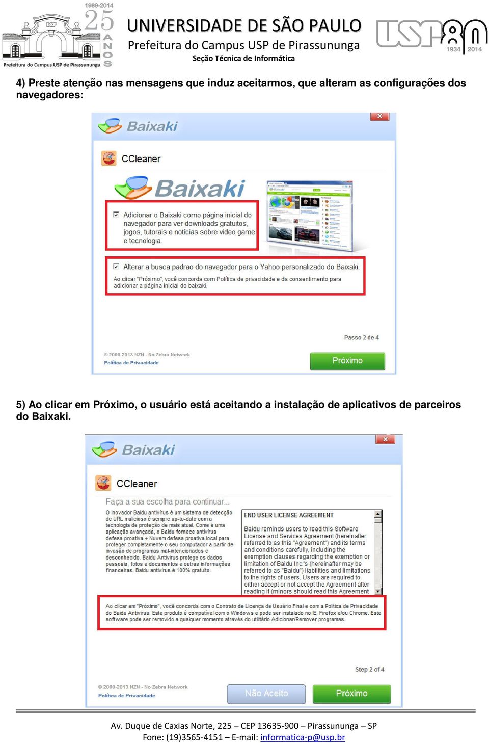 navegadores: 5) Ao clicar em Próximo, o usuário