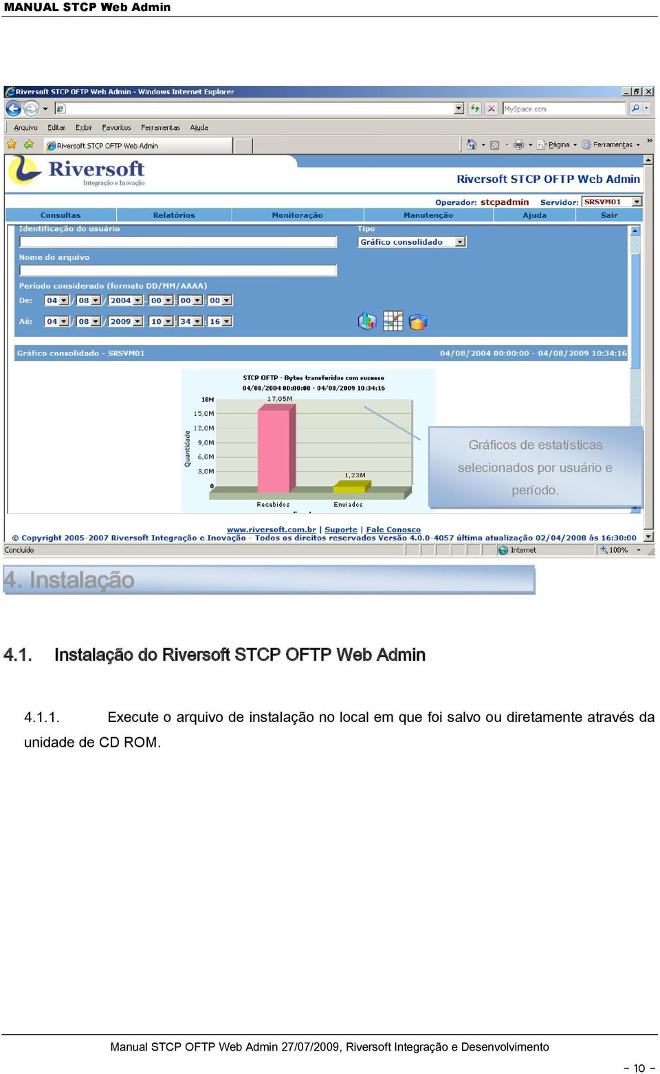 Instalação do Riversoft STCP OFTP Web Admin 4.1.