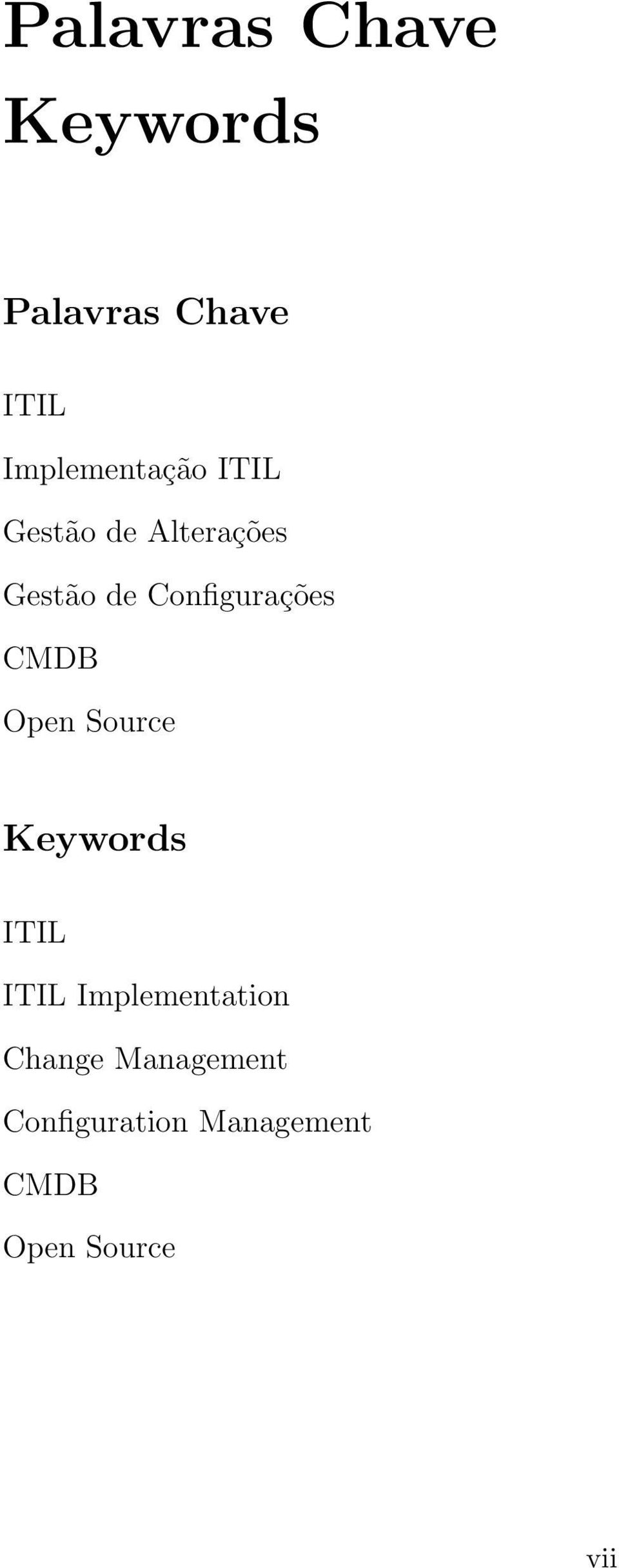Configurações CMDB Open Source Keywords ITIL ITIL