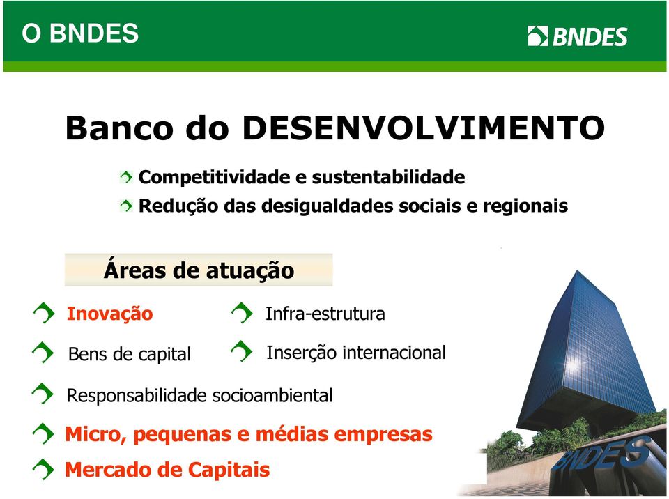 Infra-estrutura Bens de capital Inserção internacional Responsabilidade