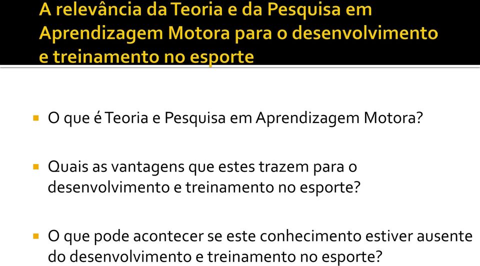 e treinamento no esporte?