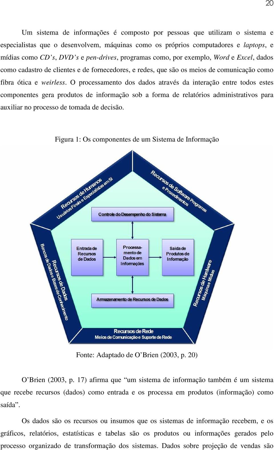 O processamento dos dados através da interação entre todos estes componentes gera produtos de informação sob a forma de relatórios administrativos para auxiliar no processo de tomada de decisão.