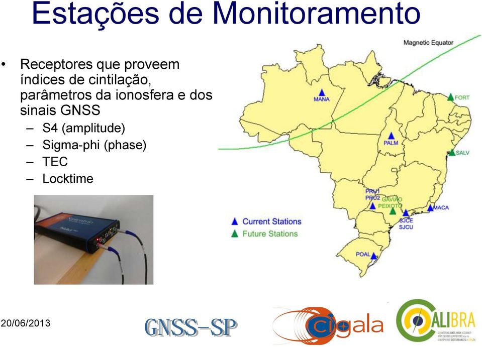 parâmetros da ionosfera e dos sinais