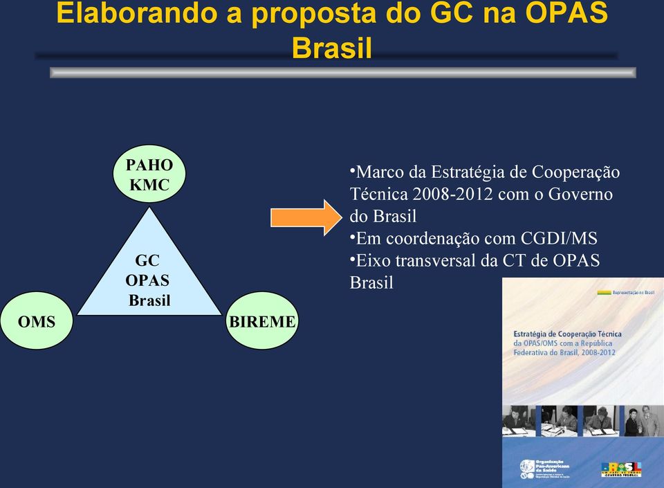 com o Governo do Brasil Em coordenação com CGDI/MS