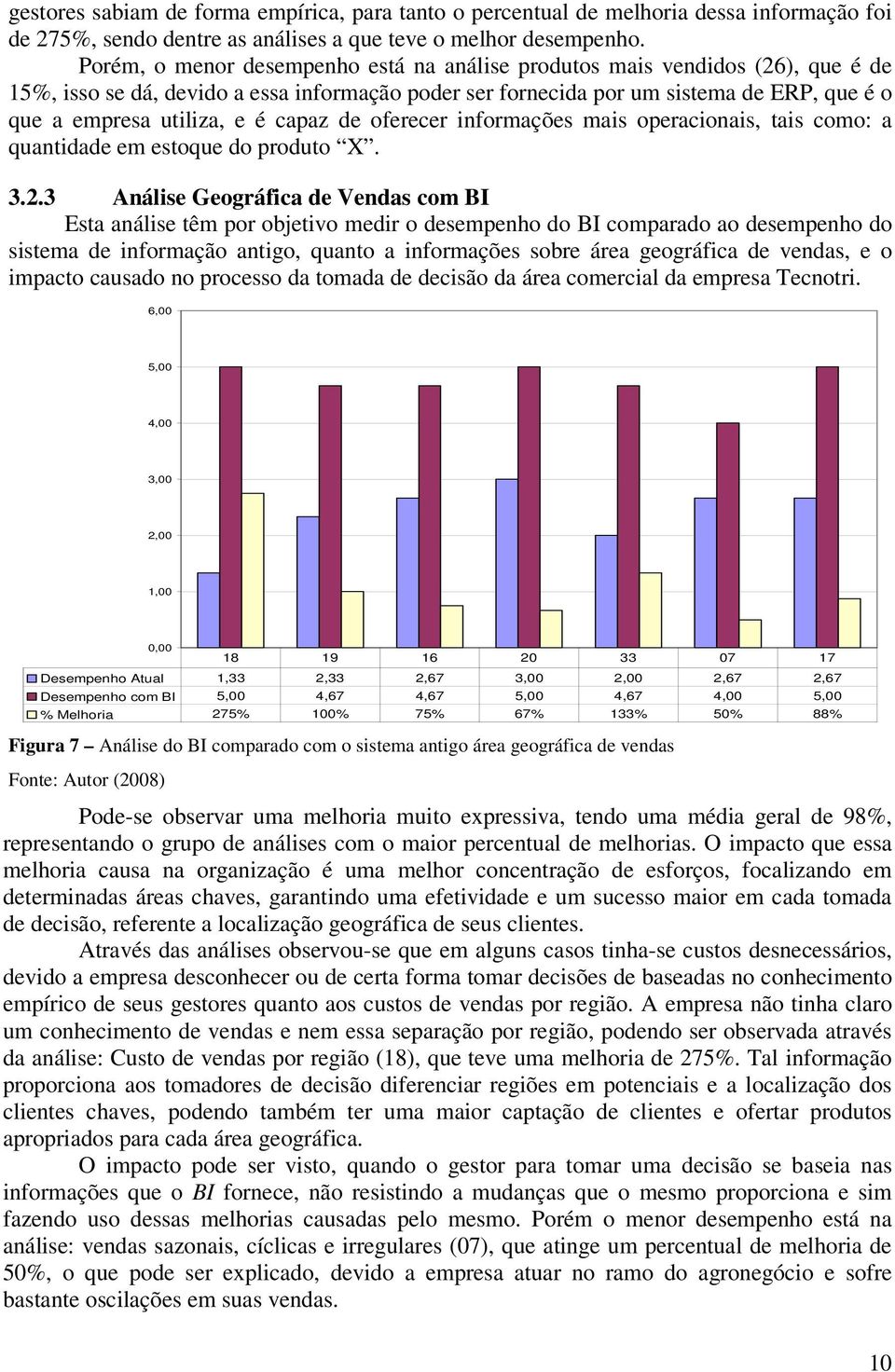 capaz de oferecer informações mais operacionais, tais como: a quantidade em estoque do produto X. 3.2.