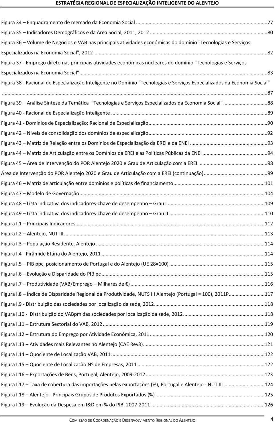 ..82 Figura 37 - Emprego direto nas principais atividades económicas nucleares do domínio "Tecnologias e Serviços Especializados na Economia Social.