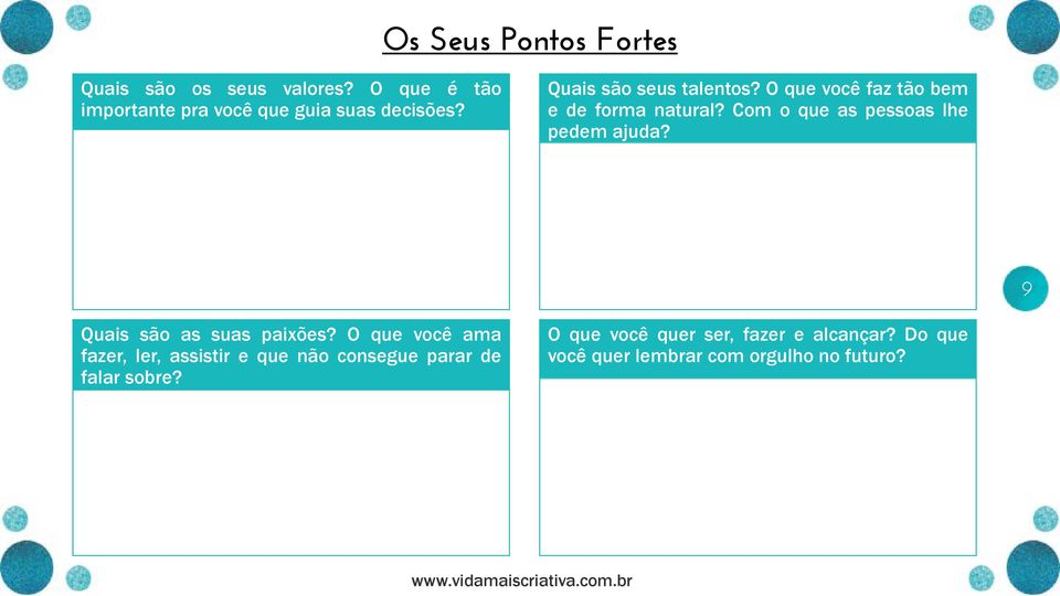 O que você faz tão bem e de forma natural? Com o que as pessoas lhe pedem ajuda?