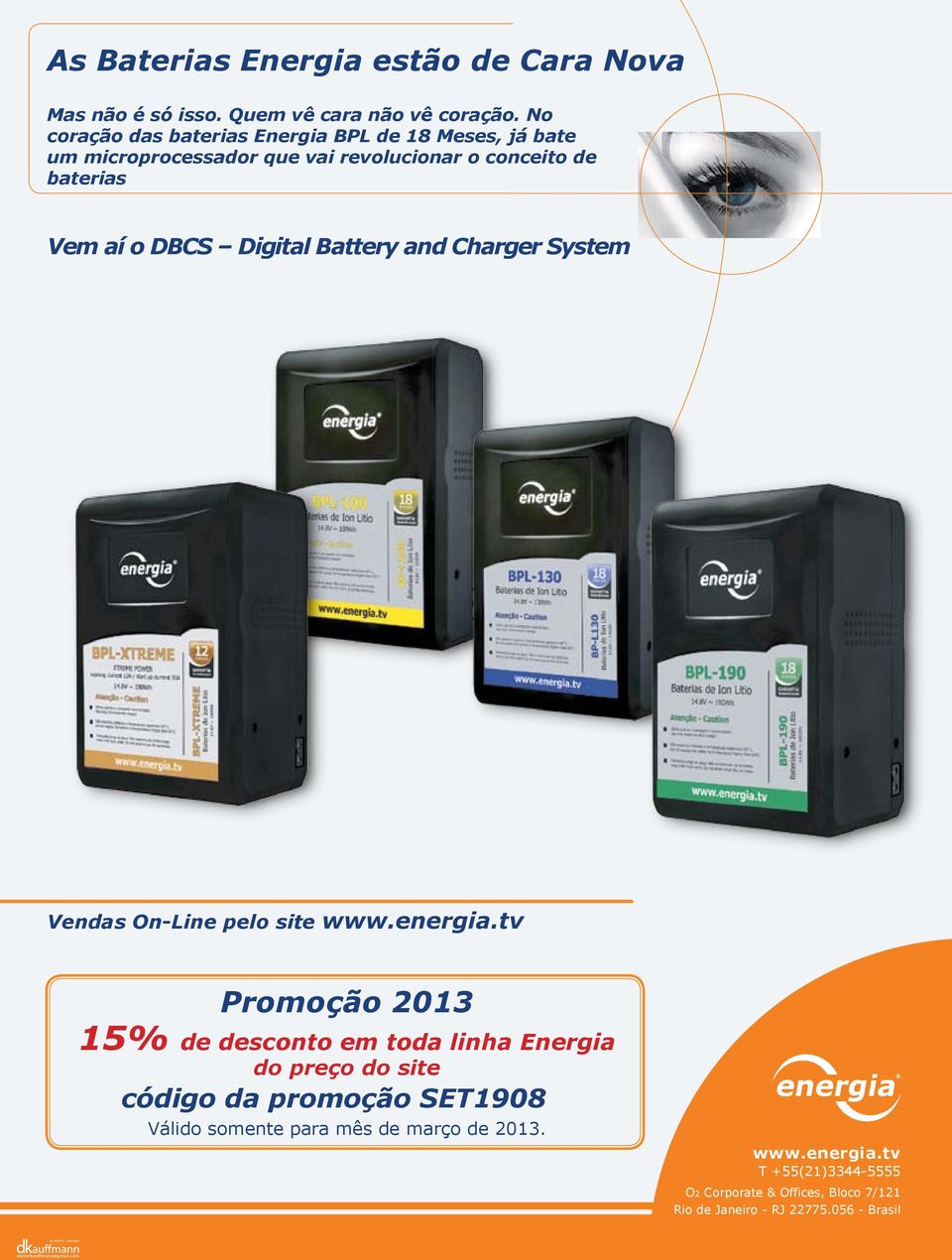 Digital Battery and Charger System Vendas On-Line pelo site www.energia.