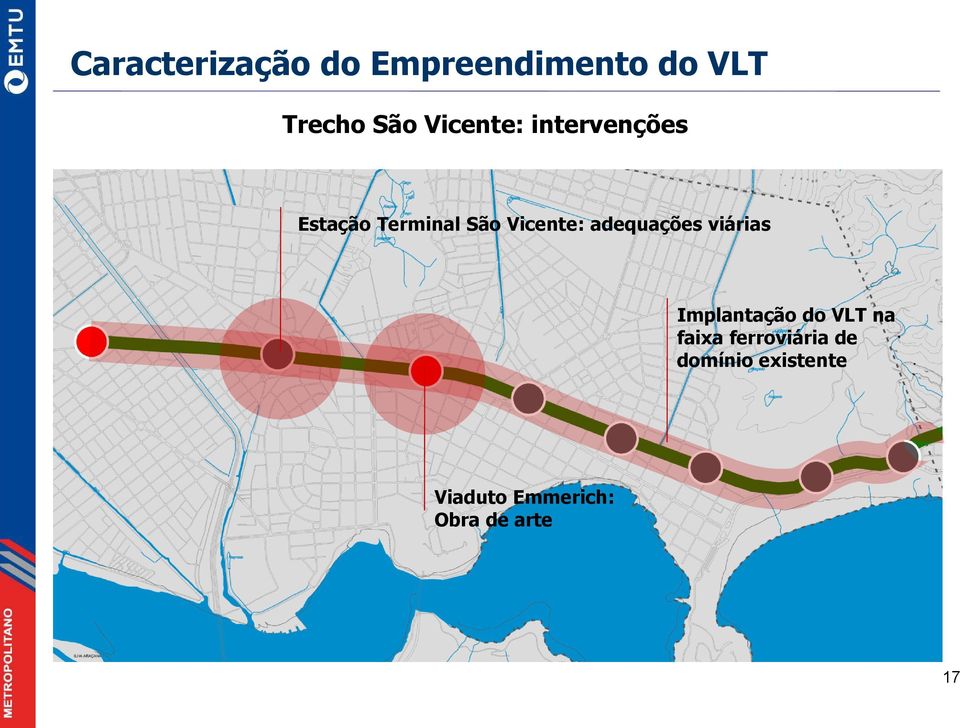 Implantação do VLT na faixa ferroviária de