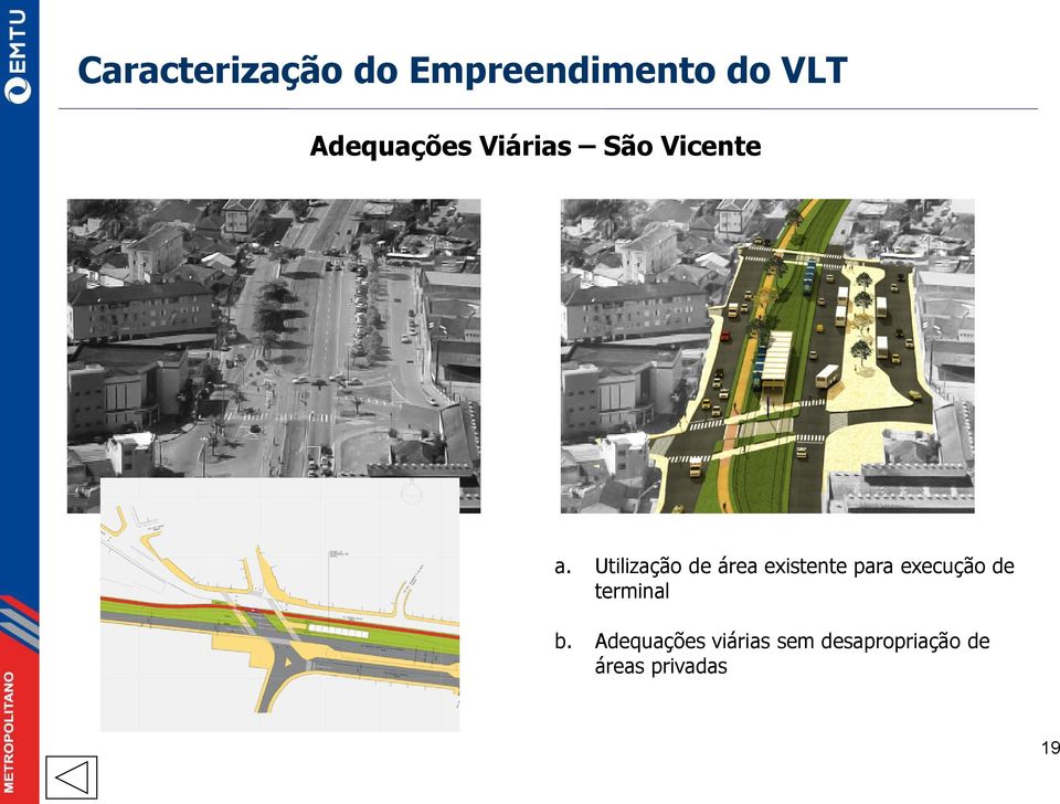 execução de terminal b.