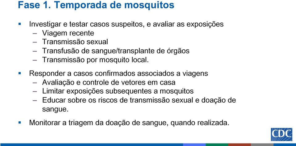 sexual Transfusão de sangue/transplante de órgãos Transmissão por mosquito local.