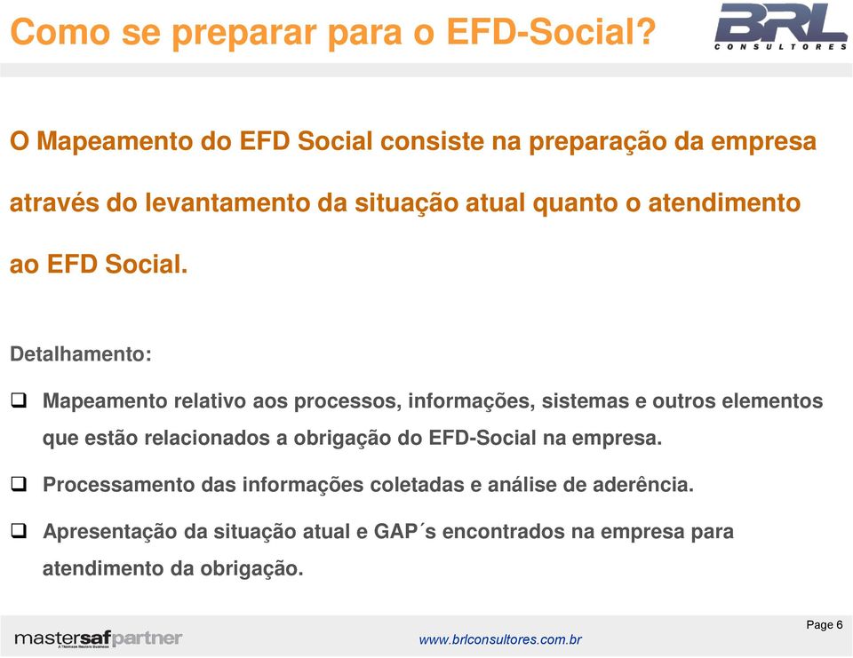 atendimento ao EFD Social.