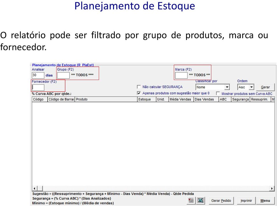 filtrado por grupo de