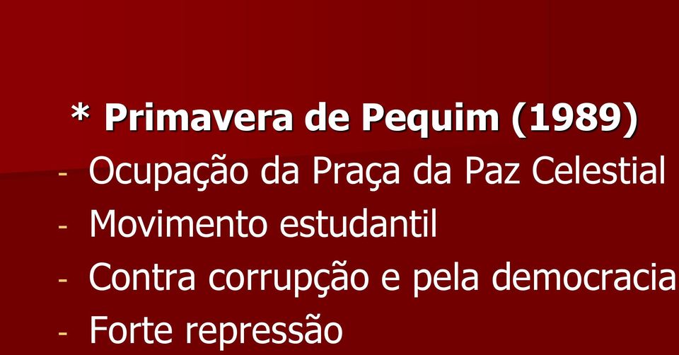 - Movimento estudantil - Contra