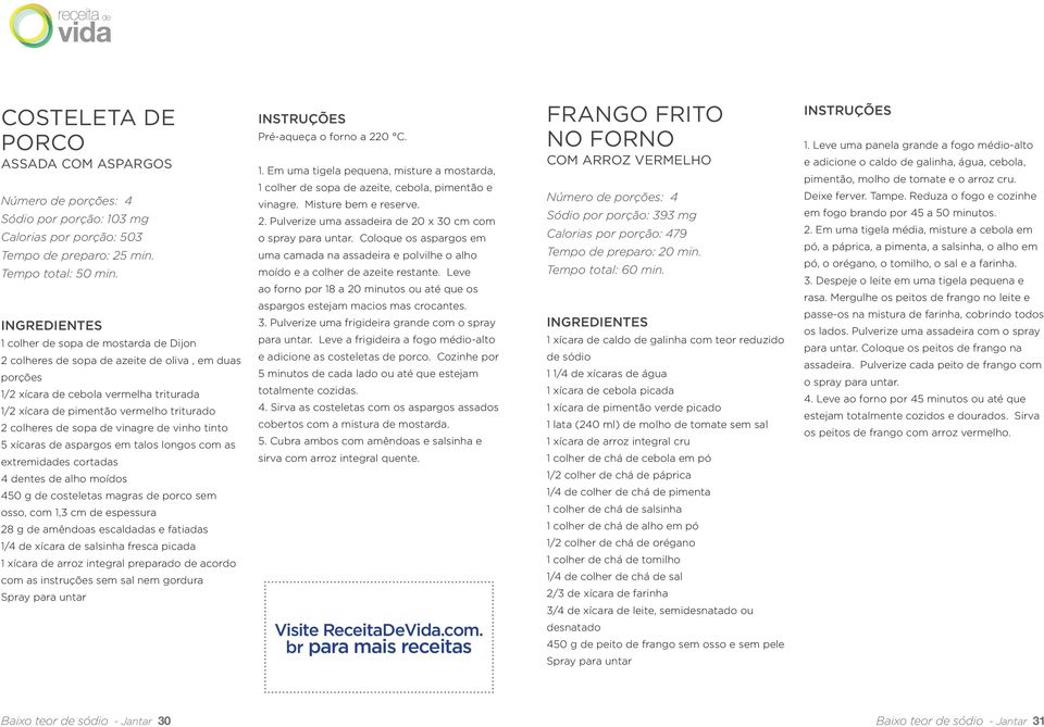 vinagre de vinho tinto 5 xícaras de aspargos em talos longos com as extremidades cortadas 4 dentes de alho moídos 450 g de costeletas magras de porco sem osso, com 1,3 cm de espessura 28 g de