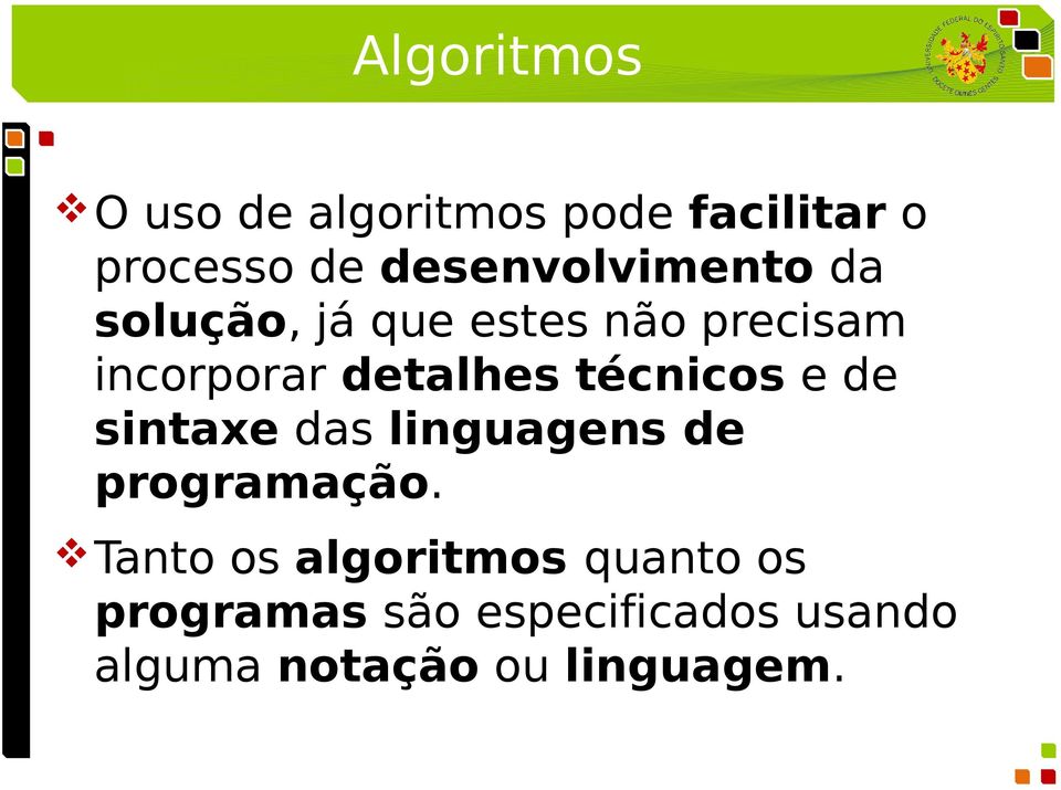 detalhes técnicos e de sintaxe das linguagens de programação.