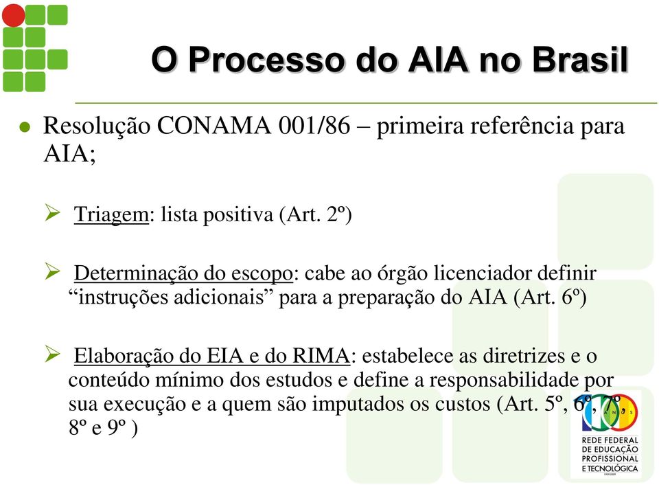 preparação do AIA (Art.