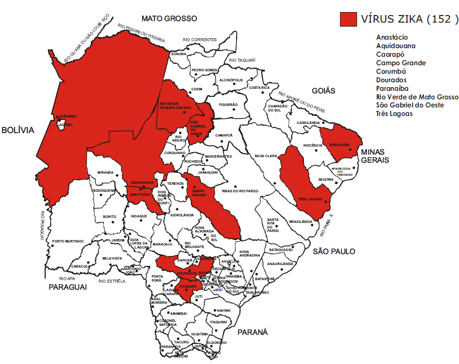 MAPA DE MUNICÍPIOS COM CONFIRMAÇÃO LABORATORIAL