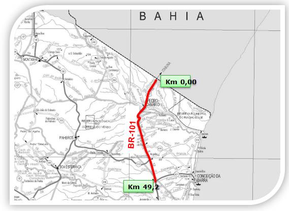 Mucuri Conceição da Barra Duplicação Trecho H KM 0,00 A KM