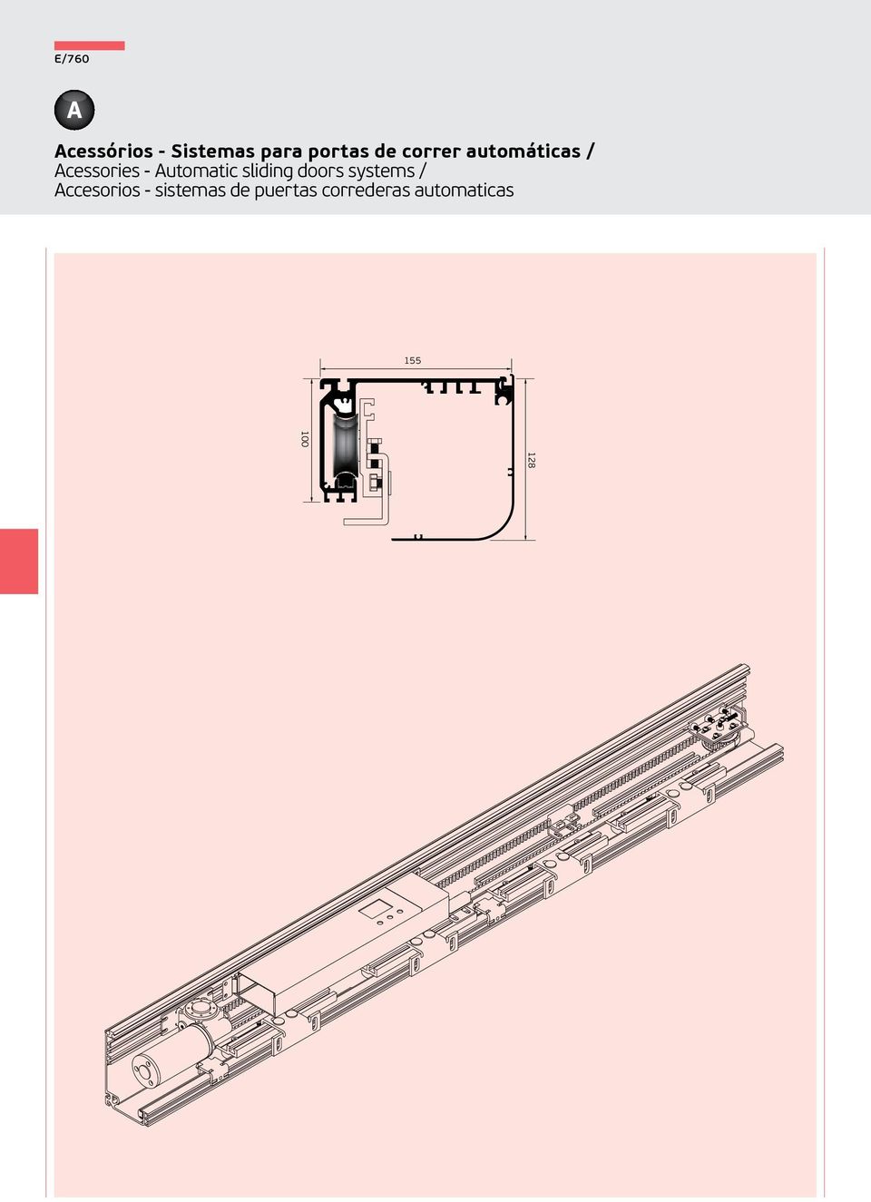pt Acessórios - Sistemas para portas de de correr automáticas // Acessories - Automatic sliding