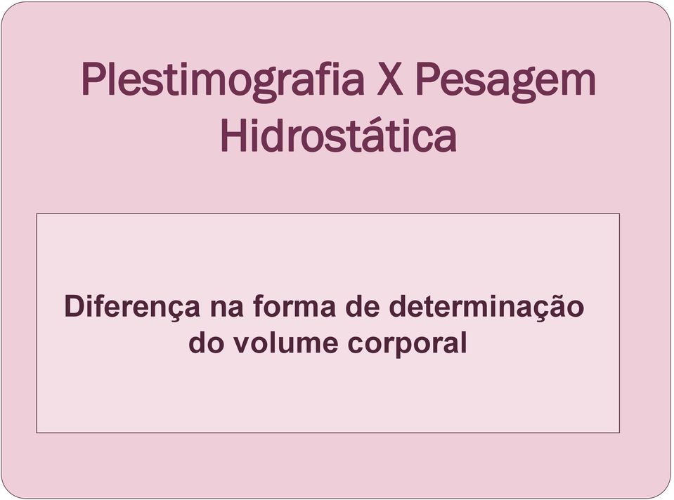 Diferença na forma de