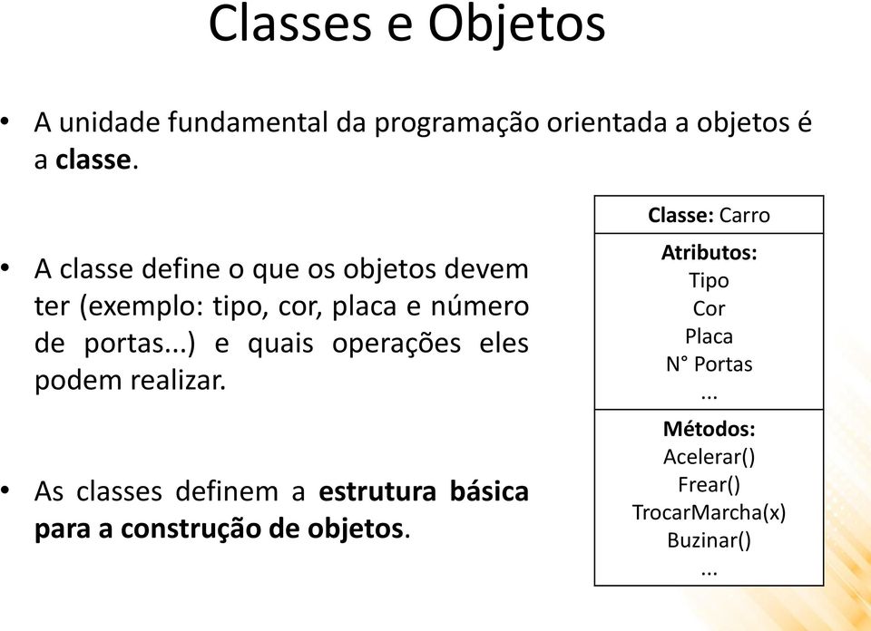 ..) e quais operações eles podem realizar.