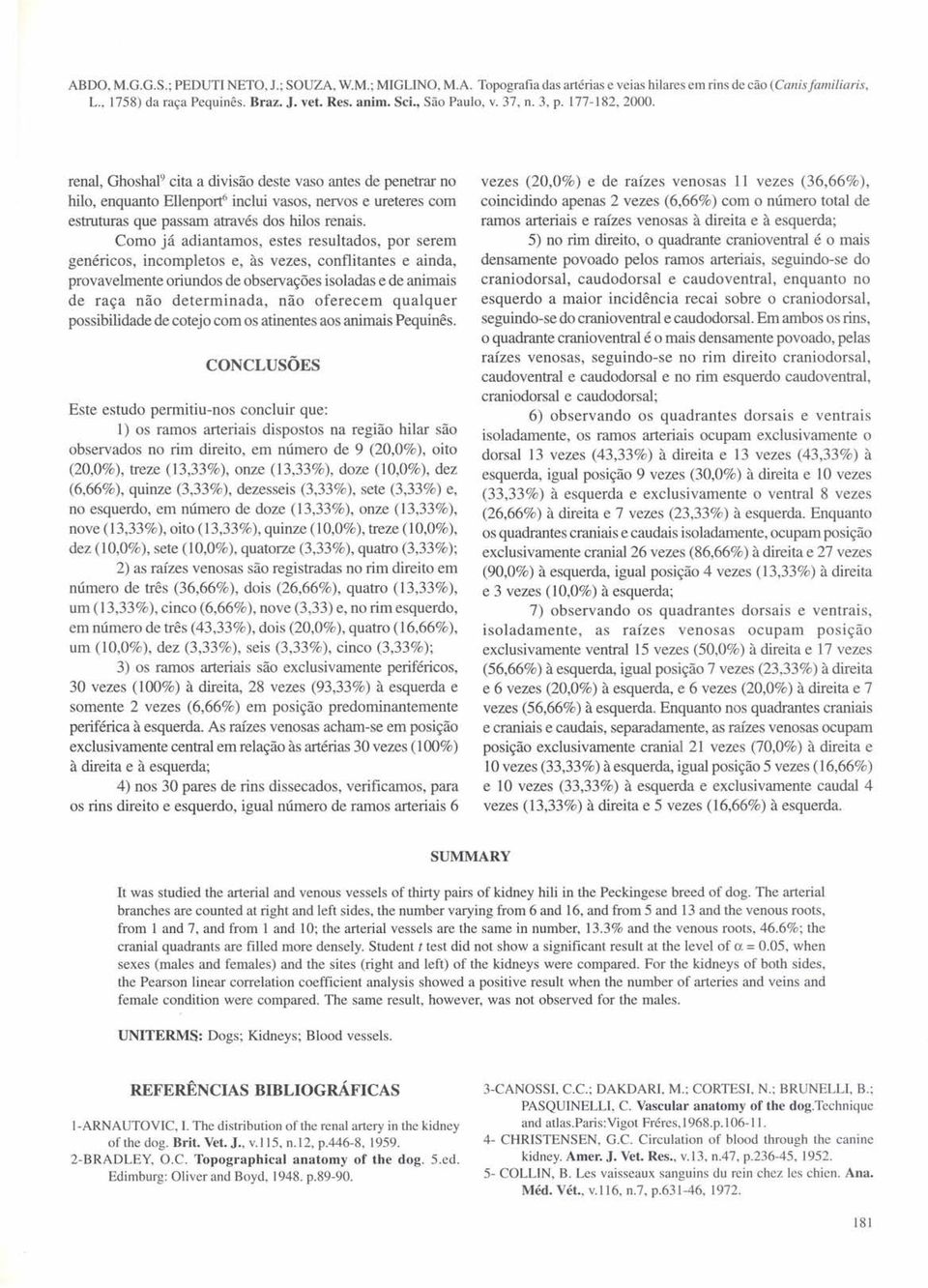 cita a divisão deste vaso antes de penetrar no hilo, enquanto llenport" inclui vasos, nervos e ureteres com estruturas que passam através dos hilos renais.