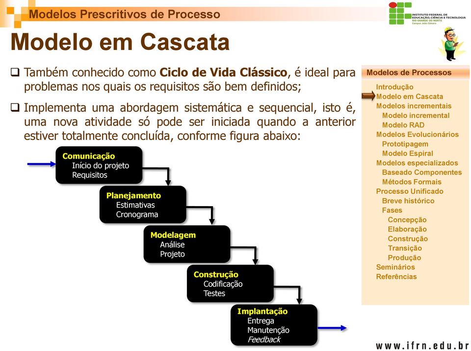 quando a anterior estiver totalmente concluída, conforme figura abaixo: Comunicação Início do projeto