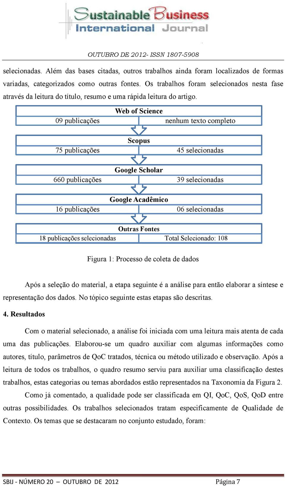 Web of Science 09 publicações nenhum texto completo Scopus 75 publicações 45 selecionadas Google Scholar 660 publicações 39 selecionadas Google Acadêmico 16 publicações 06 selecionadas Outras Fontes