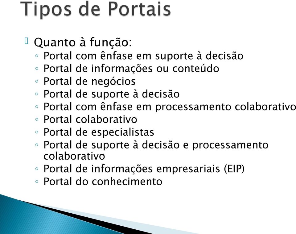 processamento colaborativo Portal colaborativo Portal de especialistas Portal de