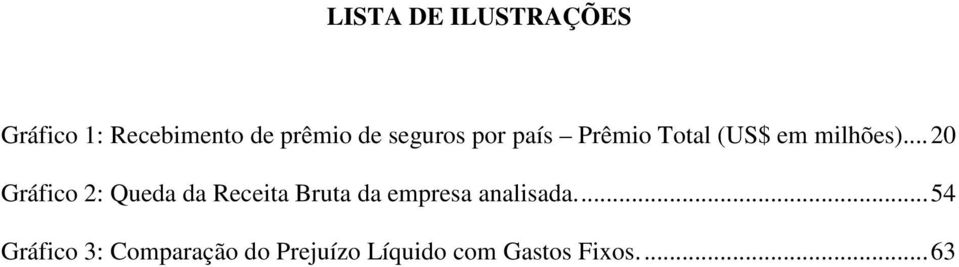 ..20 Gráfico 2: Queda da Receita Bruta da empresa analisada.