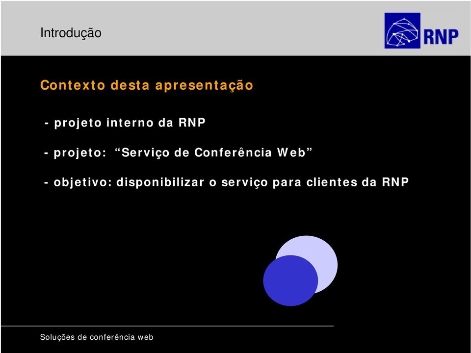 Serviço de Conferência Web - objetivo: