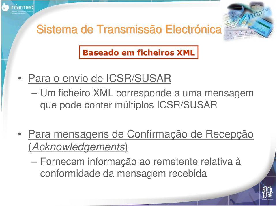 múltiplos ICSR/SUSAR Para mensagens de Confirmação de Recepção