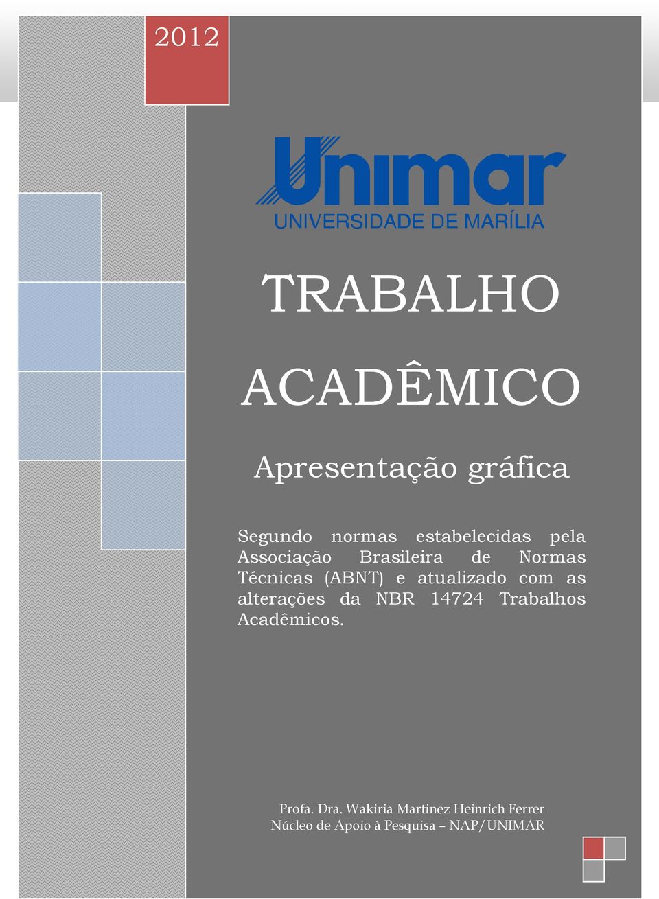 estabelecidas pela Associação Brasileira de Normas Técnicas (ABNT) e atualizado com