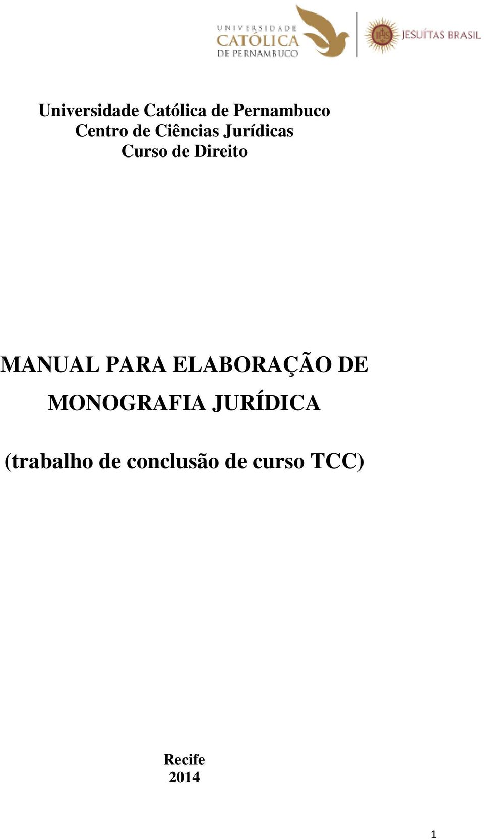 MANUAL PARA ELABORAÇÃO DE MONOGRAFIA